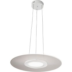 Pendellampe Avleen Weiss 50 cm 200 cm - LED - Lichtfarbe: Warmweiss - Material: Metall/Acryl - Pendellampe