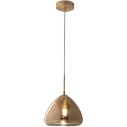 Pendellampe Ove Glas/Metall 24 cm 200 cm - Farbe: messing - Material: Metall/Glas - Pendellampe