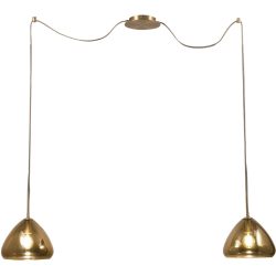 Pendellampe Ove Glas/Metall 350 cm - Farbe: messing - Material: Metall/Glas - Pendellampe