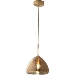 Pendellampe Ove Glas/Metall 34.5 cm 200 cm - Farbe: messing - Material: Metall/Glas - Pendellampe