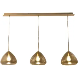 Pendellampe Ove Glas/Metall 24 cm 200 cm - Farbe: messing - Material: Metall/Glas - Pendellampe