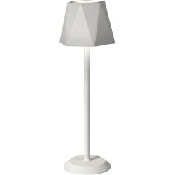 Tischlampe Keely Weiss Metall 38 cm - LED - Lichtfarbe: Warmweiss - Tischlampe- LED Energiesparlampe