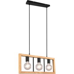 Pendellampe Jayme Schwarz Metall 60 cm 150 cm - Farbe: schwarz matt - Pendellampe