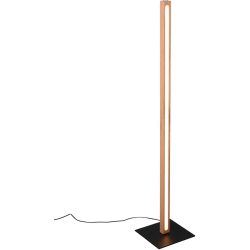 Stehlampe Briana Weiss Holz 22 cm 115 cm - Farbe: natur - LED - Lichtfarbe: Warmweiss - Stehlampe- LED Energiesparlampe