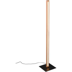 Stehlampe Briana Weiss Holz 22 cm 115 cm - Farbe: natur - LED - Lichtfarbe: Warmweiss - Stehlampe- LED Energiesparlampe