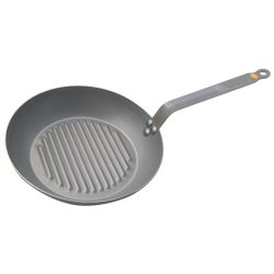 De Buyer Bratpfanne Mineral B Grau Blech/Stahl 4 cm 26 cm - Material: Stahlblech - Bratpfanne