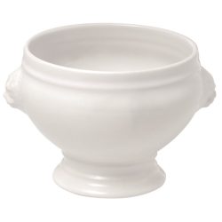 Revol Suppenschüssel Löwenkopf Weiss Porzellan 11.5 cm 9 cm - Suppenschüssel