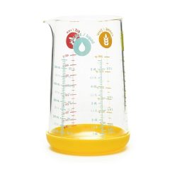 Diverse Messbecher Pebbly Gelb Glas/Kunststoff 0.5 l - Material: Glas/Silikon - Messbecher