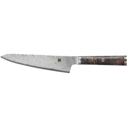 Gemüsemesser Miyabi Silber Stahl 23.5 cm 3.6 cm - Material: MC66-Pulverstahl / Schwarz-Ahorn - Gemüsemesser