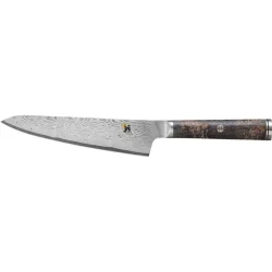 Gemüsemesser Miyabi Silber Stahl 23.5 cm 3.6 cm - Material: MC66-Pulverstahl / Schwarz-Ahorn - Gemüsemesser