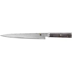 Tranchiermesser Miyabi Silber Stahl 38.1 cm 3.6 cm - Material: MC66-Pulverstahl / Schwarz-Ahorn - Tranchiermesser