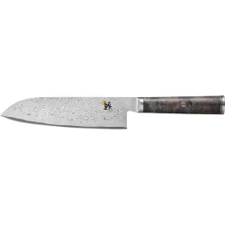 Kochmesser Miyabi Silber Stahl 31.7 cm 3.6 cm - Material: MC66-Pulverstahl / Schwarz-Ahorn - Kochmesser