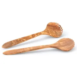 Salatbesteck Continenta Braun Holz 0 cm - Farbe: Olivenholz - Salatbesteck