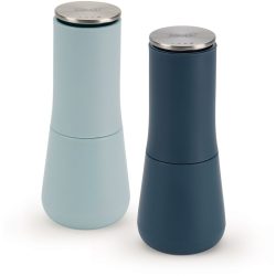 Diverse Salz- und Pfeffermühlen-Set Milltop Blau Edelstahl/Polyethylen 7 cm 16.9 cm 7 cm - Material: Edelstahl/Polypropylen - Salz- und