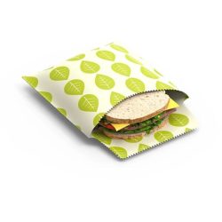 Nuts Innovations - Pflanzenwachs Snackbeutel Set, 2 Stück, Grün