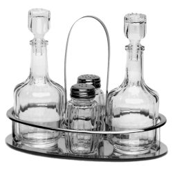Diverse Salz- und Pfefferstreuer-Set Casalinghi Silber Glas/Metall 19.5 cm 16.5 cm - Salz- und Pfefferstreuer-Set
