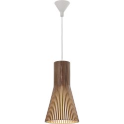 Secto Design Pendellampe Secto Small Braun/Weiss Holz 25 cm 45 cm - LED - Lichtfarbe: Warmweiss - Material: Birke - Pendellampe- LED Energiesparlampe