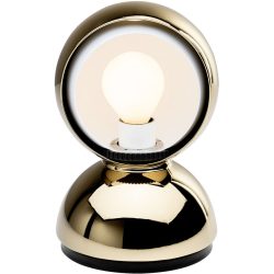 Designer-Tischlampe Artemide Eclisse E14 Gold D 12 cm H 18 cm - Material: Kunststoff/Stahl - Designer-Tischlampe