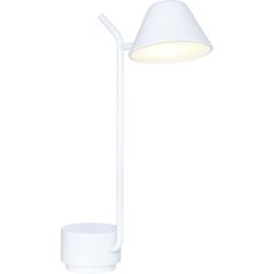 Tischlampe Kian Weiss Metall 33 cm 55 cm - LED - Lichtfarbe: Extra warmweiss - Tischlampe- LED Energiesparlampe