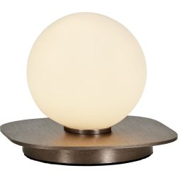 Tischlampe Lien Braun Aluminium/Glas 14 cm 10 cm - Tischlampe