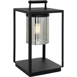 Aussenlampe Benne Schwarz Glas/Metall 24 cm 45 cm - Material: Metall/Glas - Aussenlampe