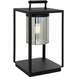 Aussenlampe Benne Schwarz Glas/Metall 24 cm 45 cm - Material: Metall/Glas - Aussenlampe