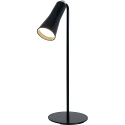 Tischlampe Banten Schwarz Kunststoff/Metall 12 cm 14 cm - LED - Lichtfarbe: Helles Neutralweiss - Material: Metall/Kunststoff - Tischlampe- LED