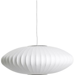 Designer-Pendellampe HAY Nelson Saucer E27 D 45 cm - Farbe: offwhite - Material: Polymer - Designer-Pendellampe