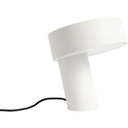 Designer-Tischlampe HAY Slant E27 weiss H 28 cm - LED - Material: Aluminium - Designer-Tischlampe- LED Energiesparlampe
