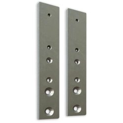 Hasena Beschlag Kopfteil Irjan Silber Metall 4 cm 1 cm - Farbe: Aluminium - Beschlag Kopfteil