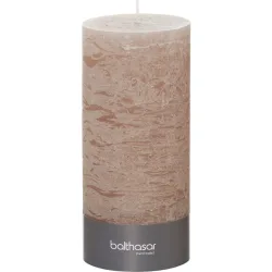 Balthasar - Zylinderkerze, 90X200MM, Taupe