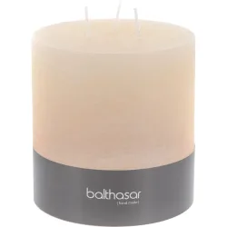Balthasar - Zylinderkerze 3-Docht, 120X120MM, Ecru
