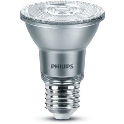 Philips Glas E27 6 W - Farbe: Silber - LED - Lichtfarbe: Extra warmweiss - Leuchtmittel- LED Leuchtmittel