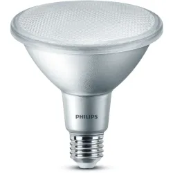 Philips Glas E27 9 W - Farbe: Silber - LED - Lichtfarbe: Extra warmweiss - Leuchtmittel- LED Leuchtmittel