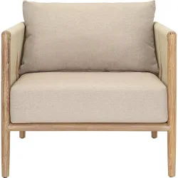 Loungesessel Positano crème Eukalyptus T 84 cm - Loungesessel