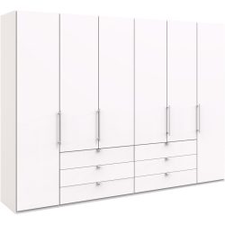 Kleiderschrank Folt Weiss Holzwerkstoff 300 cm 58 cm 216 cm - Kleiderschrank