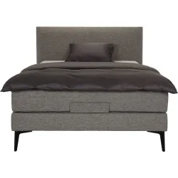 Boxspringbett Bela Beige/Braun Stoff 140 x 200 cm - Farbe: braun/beige - Möbel Konfigurator: Traummöbel individuell zusammenstellen - Boxspringbett