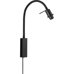 Wandlampe Nero M6 Schwarz Metall 4 cm 40 cm - Wandlampe