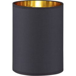Lampenschirm Nero M6 Gold/Schwarz Stoff 9 cm 11 cm - Farbe: schwarz-gold - Lampenschirm