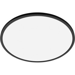Deckenlampe WiZ Superslim Kunststoff/Metall schwarz - LED - Lichtfarbe: Extra warmweiss - Kaltes Tagesweiss - Material: Plastik - Deckenlampe- LED