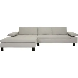 Ecksofa Tommaso Grau Stoff 194 cm 326 cm - Möbel Konfigurator: Traummöbel individuell zusammenstellen - Ecksofa