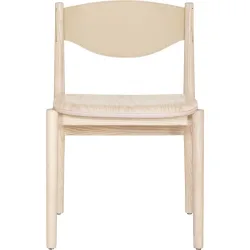 Stuhl Tepino Beige/Braun Holz 47 cm - Farbe: natur - Material: Esche - Stuhl