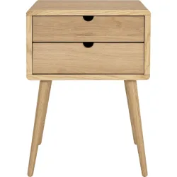 Nachttisch Anni Braun Holz 40 cm - Farbe: eiche - Nachttisch