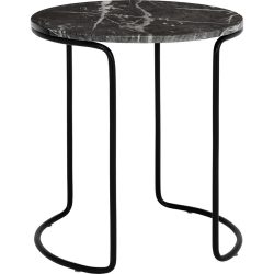 Beistelltisch Anisha Schwarz MDF 31 cm - Farbe: marmor - Beistelltisch