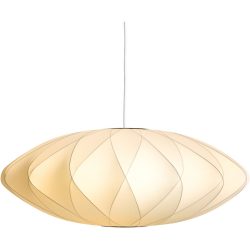 HAY Pendellampe Nelson Saucer Weiss Kunststoff 64 cm 24 cm - Farbe: offwhite - Material: Polymer - Pendellampe