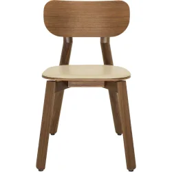 WILLISAU SWITZERLAND Stuhl Willisau Blues Nussbaum - Farbe: beige - Stuhl