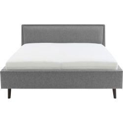 Bett Simas Grau Stoff 180 x 200 cm - Material: Bezug Stoff - Bett
