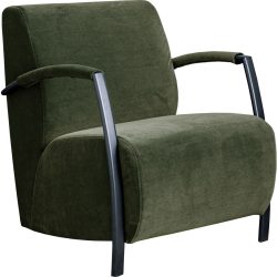 Sessel Amari Grün Stoff 63 cm 84 cm - Farbe: khaki - Material: Polyester Stoff - Sessel