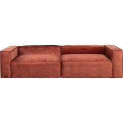 Sofa Karsten Orange Stoff 284 cm 118 cm - Material: Polyester Stoff - Sofa