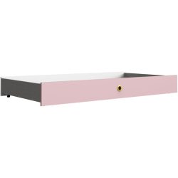 Bettschubkasten Cindra Rosa/Weiss Holzwerkstoff - Farbe: weiss/rosé - Bettschubkasten